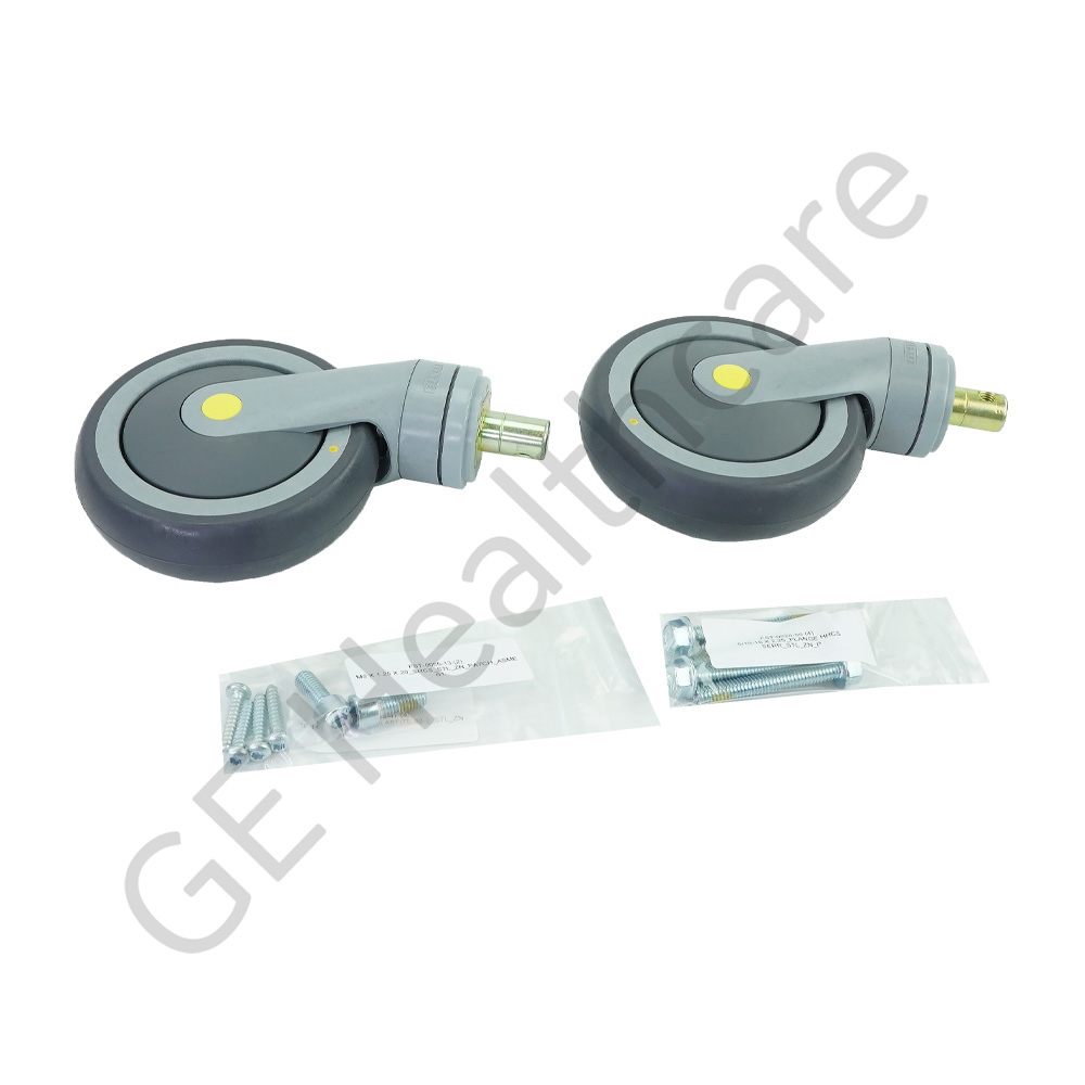 2 Swivel Conductive Caster Kit without Brakes