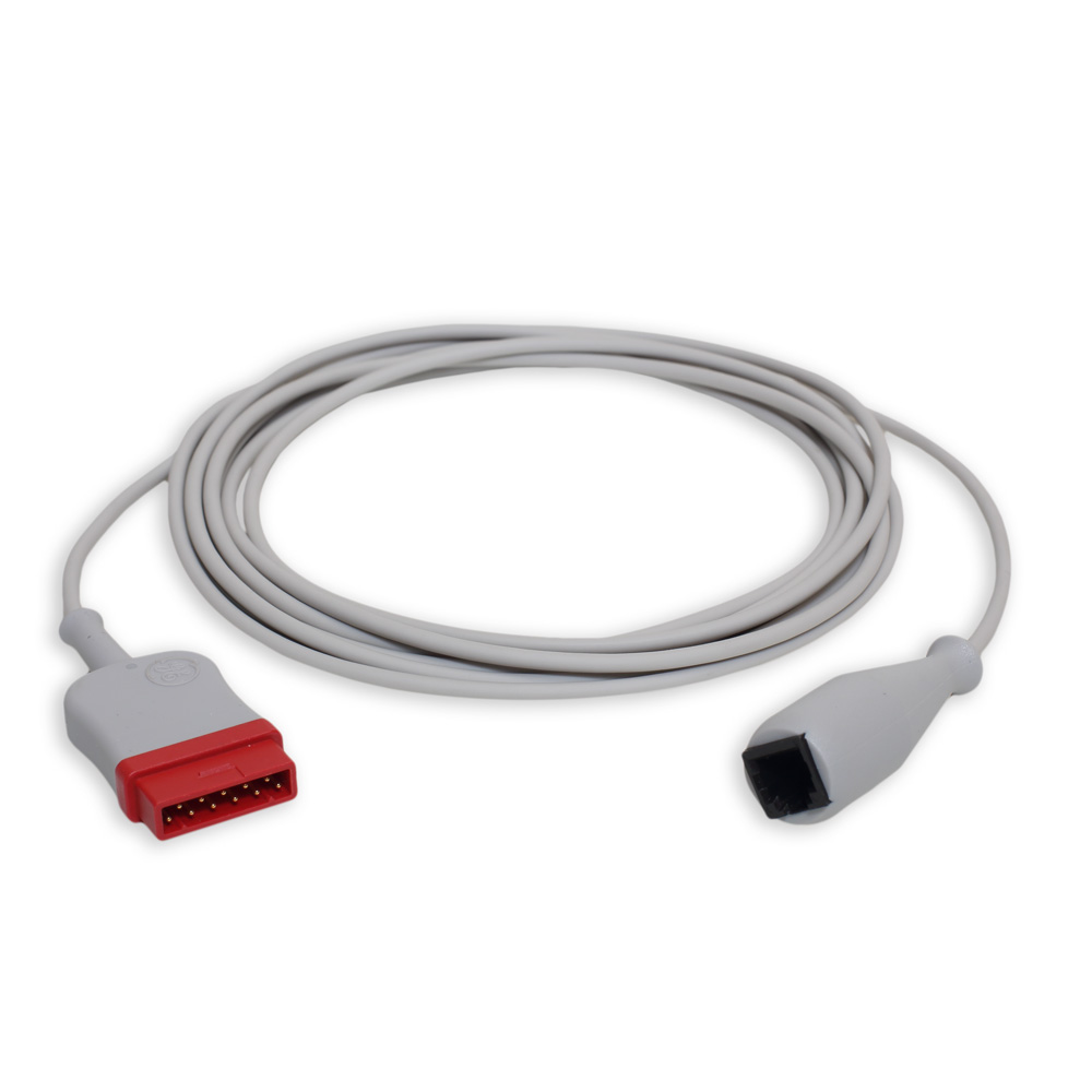 IBP Cable, ICU Medical Transpac-IV, Single, 1.2 m/4 ft., 1/pack