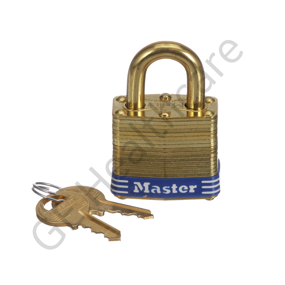 EHS Brass Transition Lock Master Lock 4 KAB 3609 Brass
