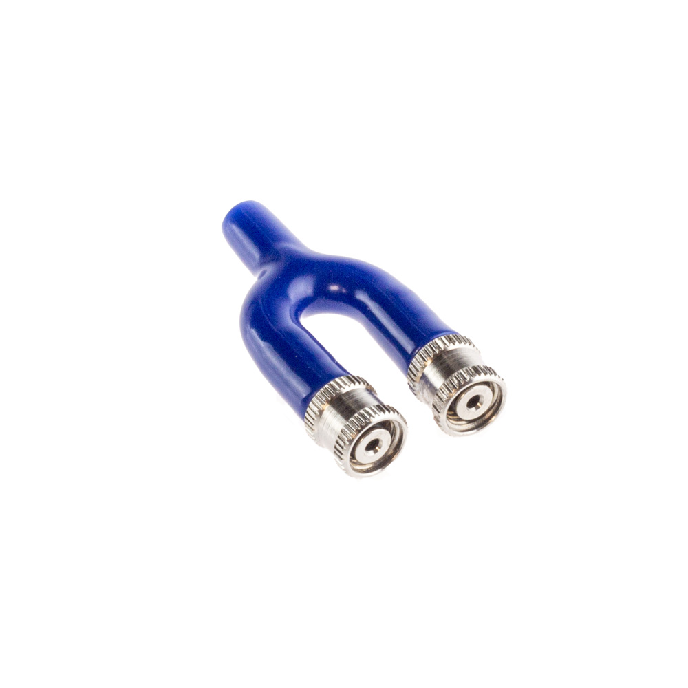 Adapter, Y, 2 Female Screw to 1 Unfitted, 1/pack Adapter, Y, 2 Female Screw to 1 Unfitted, 1/pack
