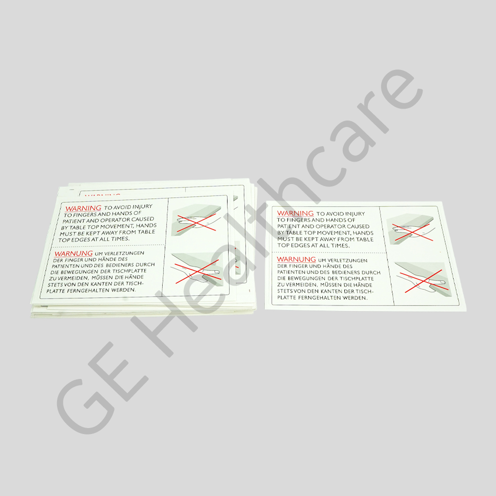 Global Common Table Tabletop Warning Label Global Common Table Tabletop Warning Label