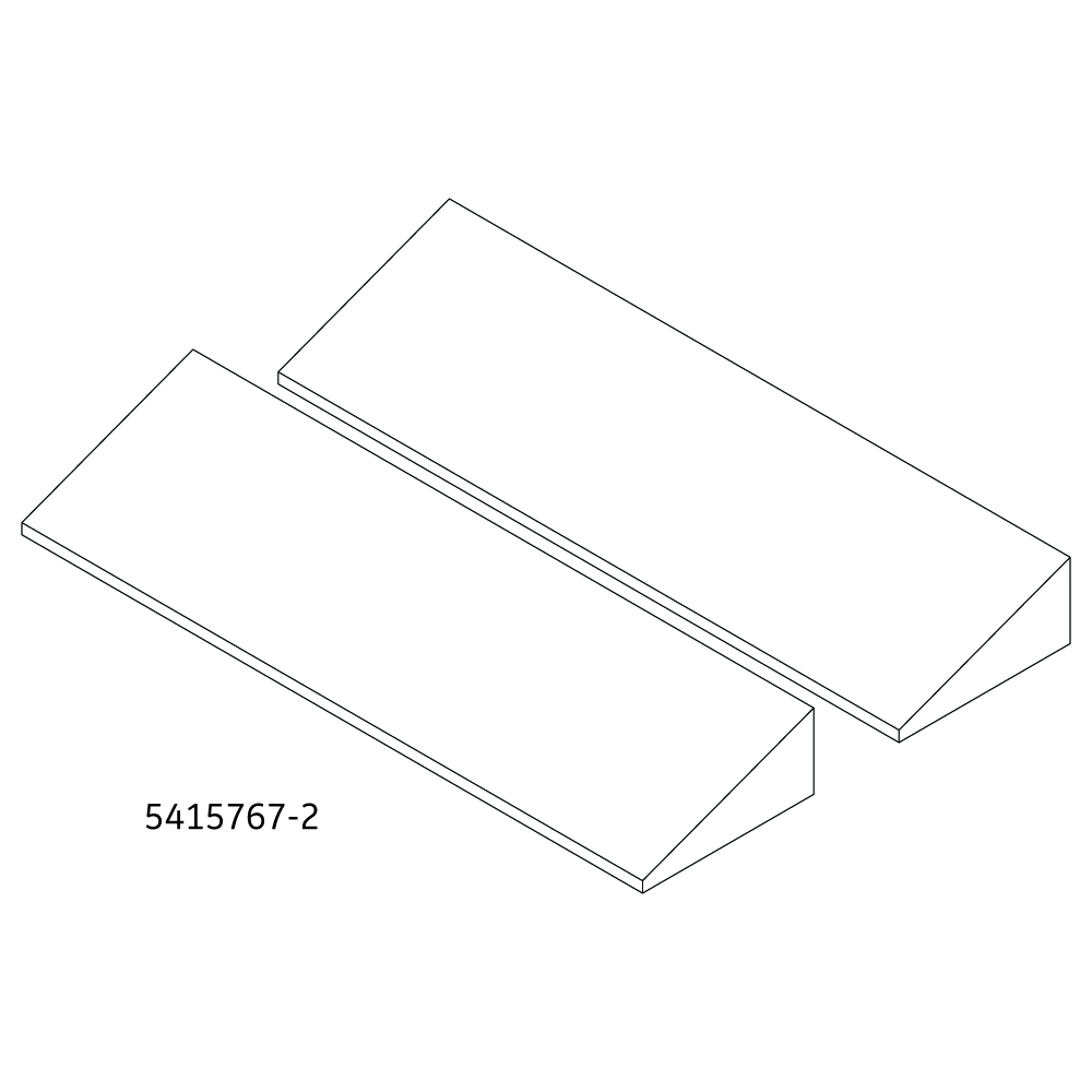 MR Patient Positioning Pad, wedge shape, 1.75 in (H tapering to 0.25 in) x 14.5 in (L)x 4 in (W) MR Patient Positioning Pad, wedge shape, 1.75 in (H tapering to 0.25 in) x 14.5 in (L)x 4 in (W)