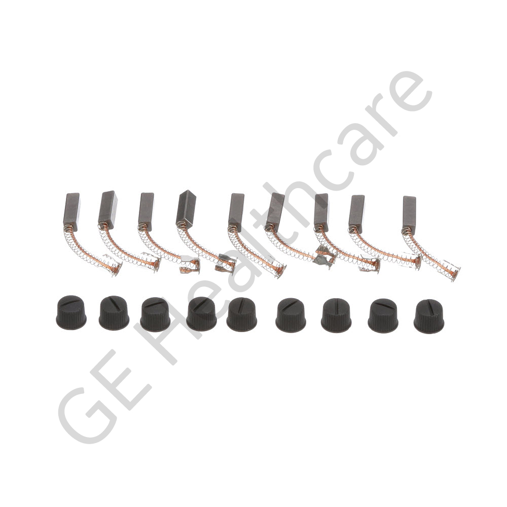 Set of 9 Power Brushes and Caps for Hispeed 2.X-4.X Gantry