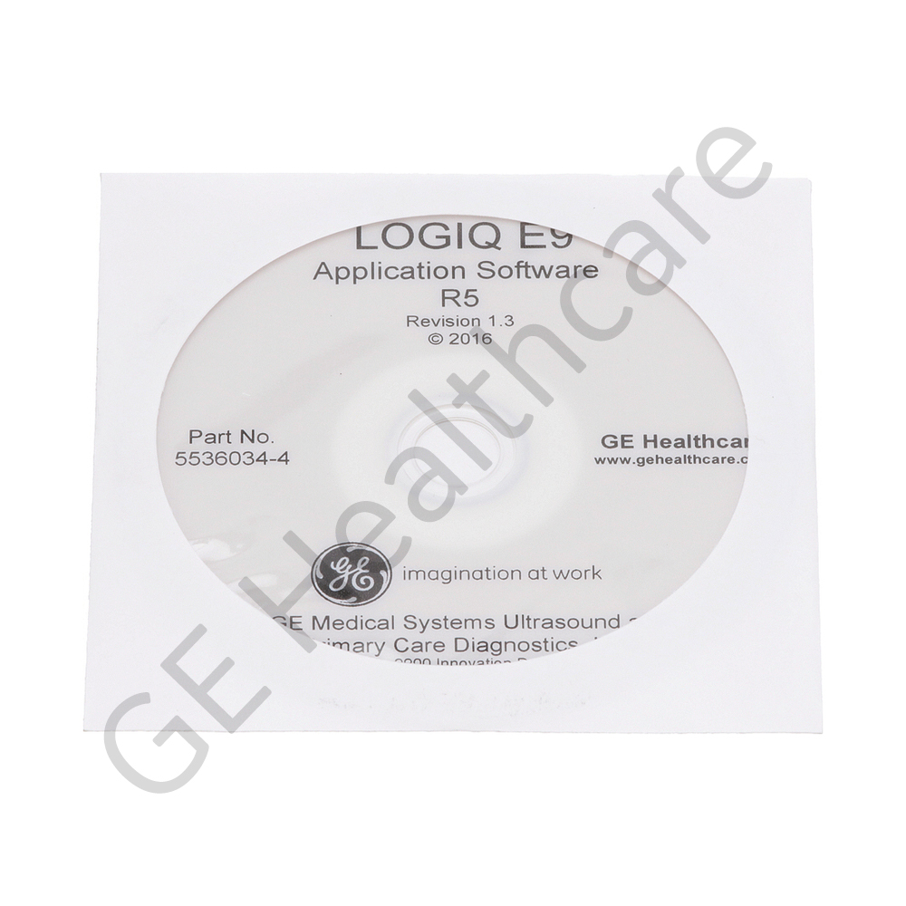 LOGIQ E9 Application Software Version R5 Revision 1.3 LOGIQ E9 Application Software Version R5 Revision 1.3