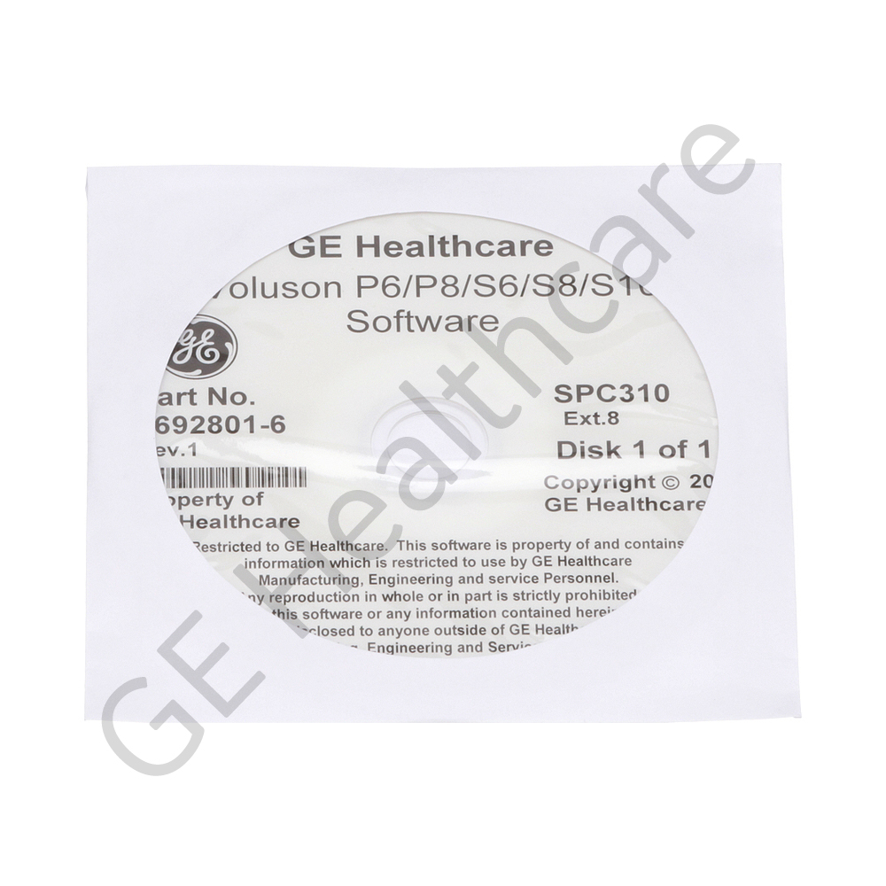 sysDVD of Voluson P6,P8,S6,S8,S10 Software SPC310 Ext.8 sysDVD of Voluson P6,P8,S6,S8,S10 Software SPC310 Ext.8