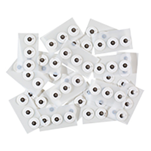 ECG Snap Electrode Foam Round Solid Gel, 25.4mm / 1", 600 Electrodes / Case ECG Snap Electrode Foam Round Solid Gel, 25.4mm / 1", 600 Electrodes / Case