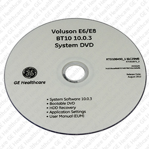 System DVD Voluson E6 Voluson E8 BT10 10.0.3 System DVD Voluson E6 Voluson E8 BT10 10.0.3