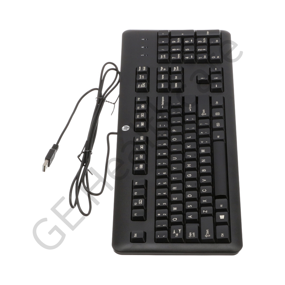 HP USB Keyboard English with DPX Series Warning Label